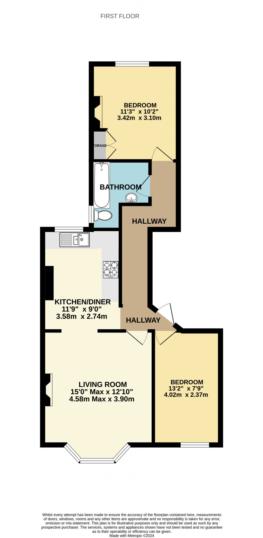 Floorplan for East Walk, Seaton, Devon