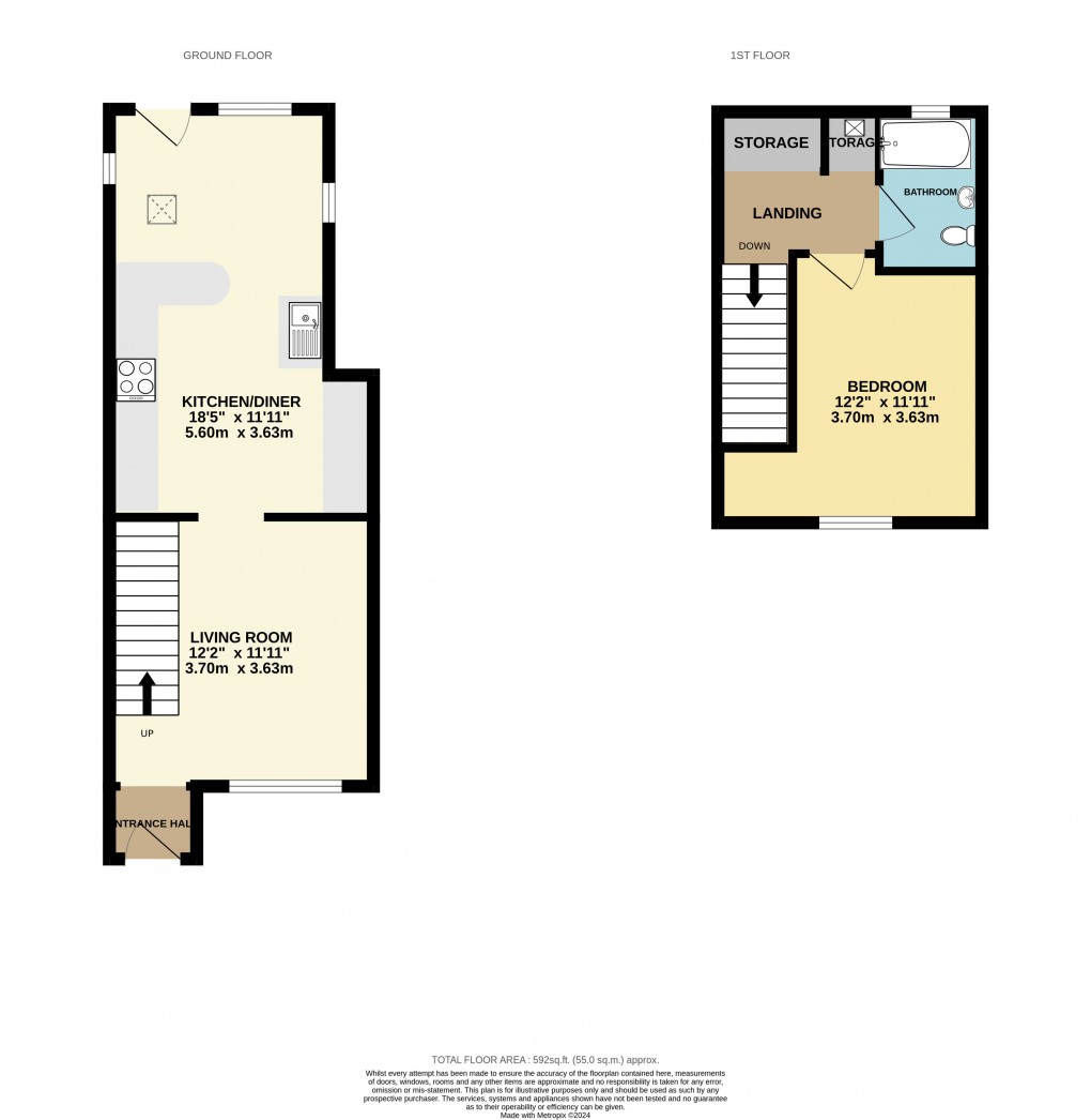 Floorplan for Seaton, Devon