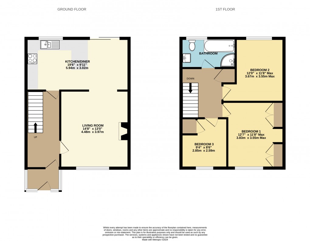 Floorplan for Colyton, Devon