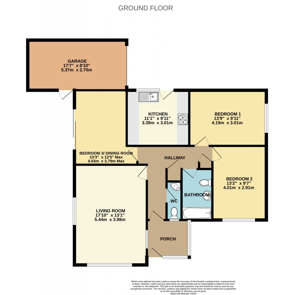 Floorplan for Prince Charles Way, Seaton, Devon