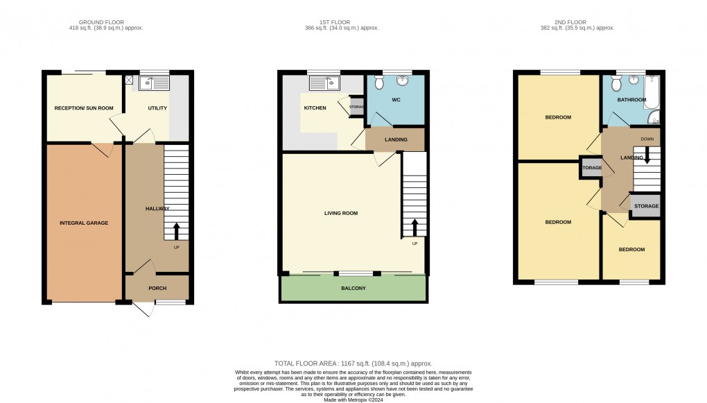 Floorplan for Seaton, Devon