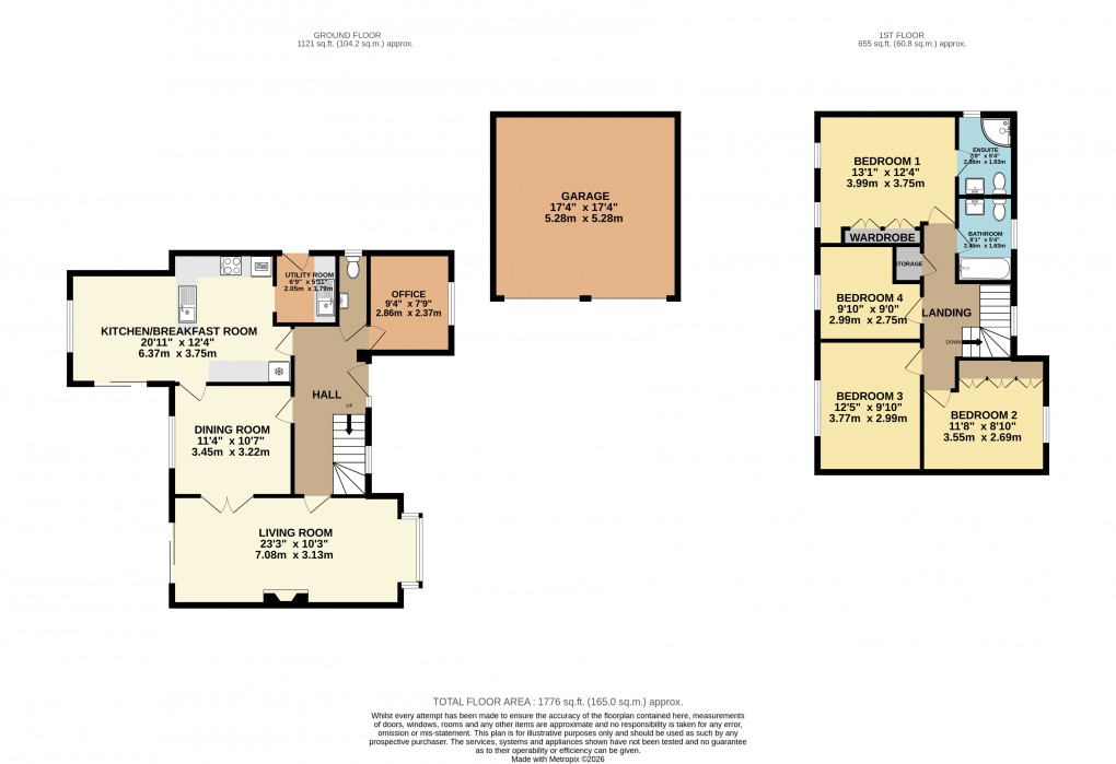 Floorplan for Ryalls Court, Seaton, Devon