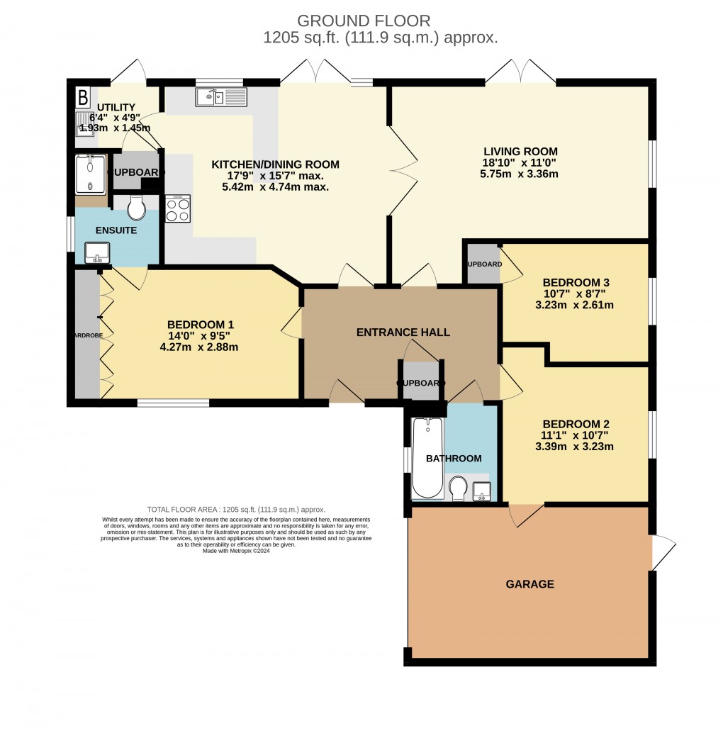 Floorplan for Mulberry Rise, Seaton, Devon