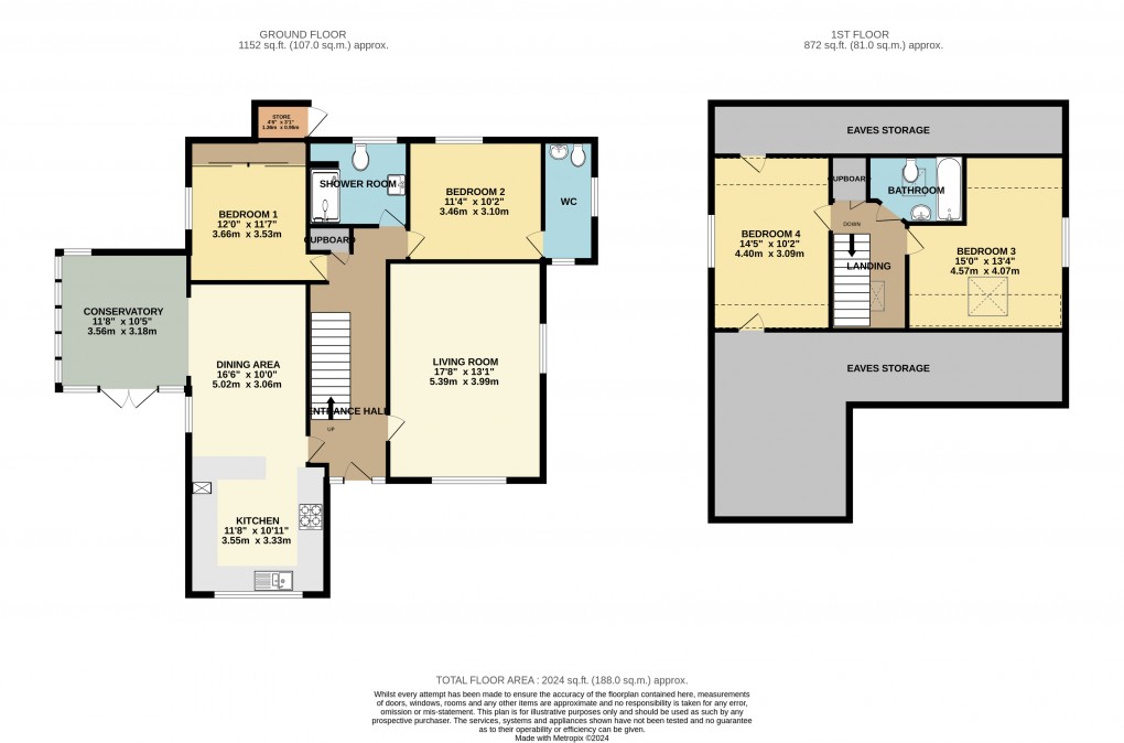 Floorplan for Seaton, Devon