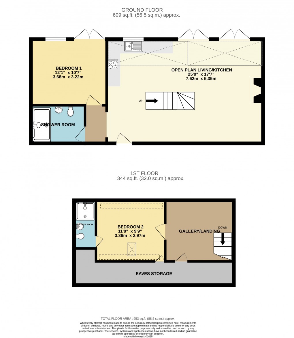 Floorplan for Home Farm North, Rousdon