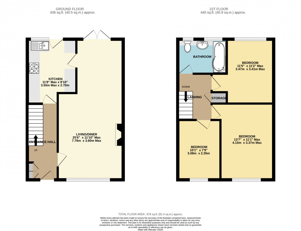 Floorplan for Seaton, Devon