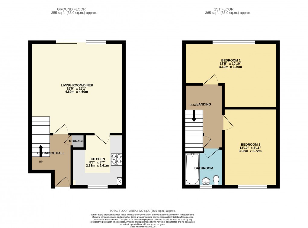 Floorplan for Colyton, Devon