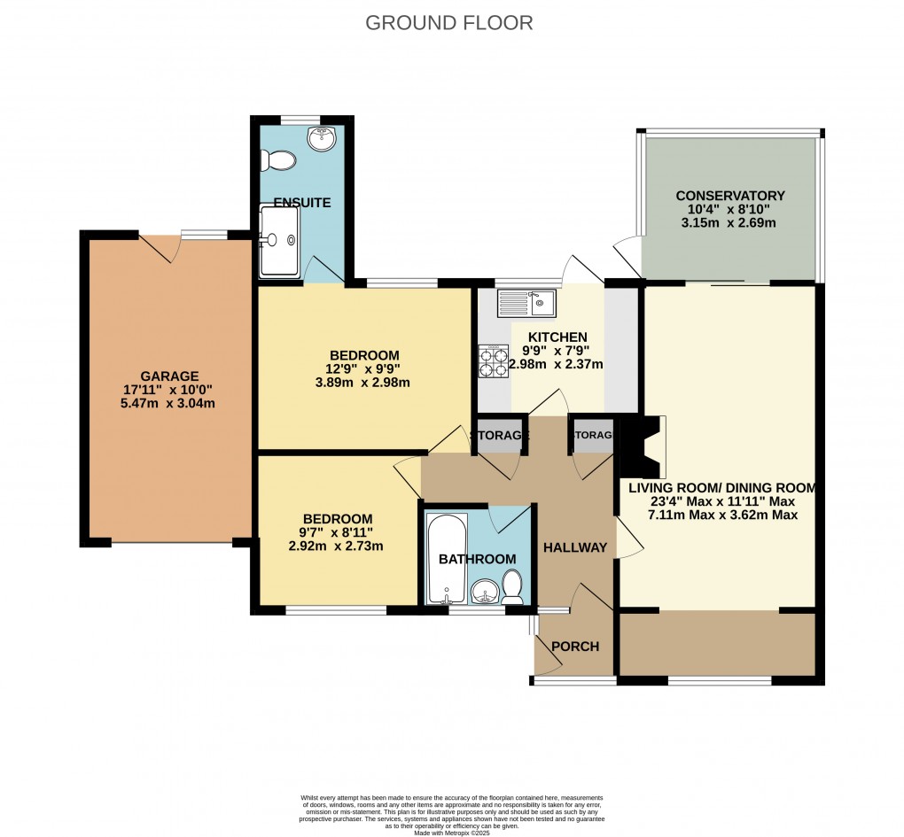 Floorplan for Seaton Down Close, Seaton, Devon