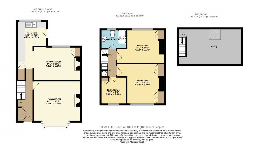 Floorplan for Beer, Seaton, Devon