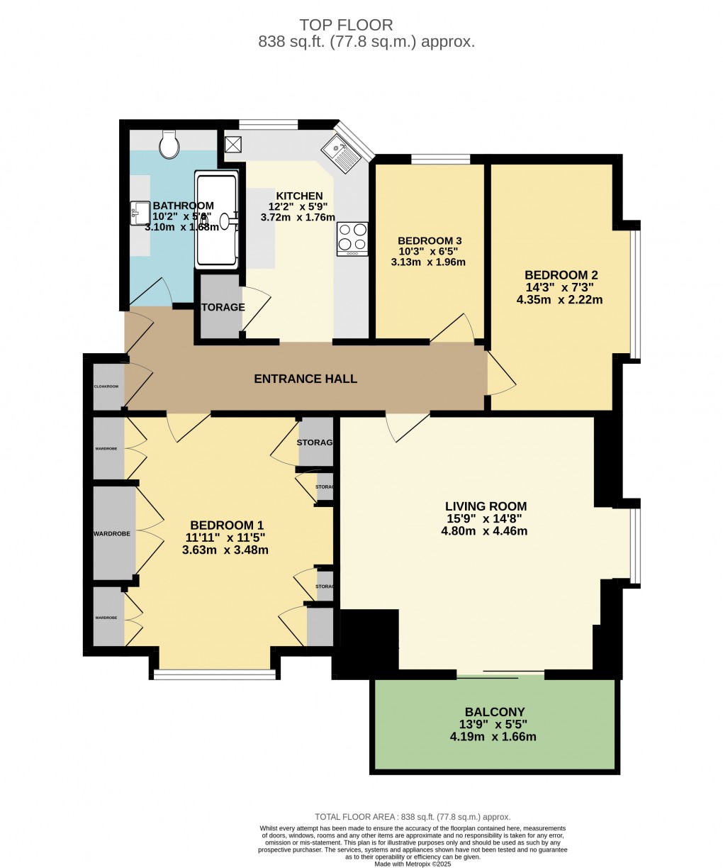 Floorplan for Seaton, Devon