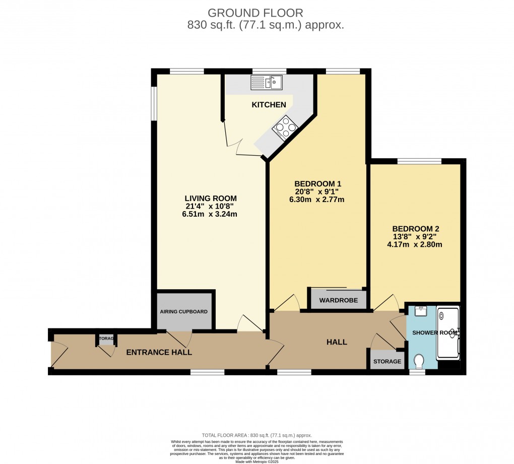 Floorplan for Haven Court, Harbour Road, Seaton