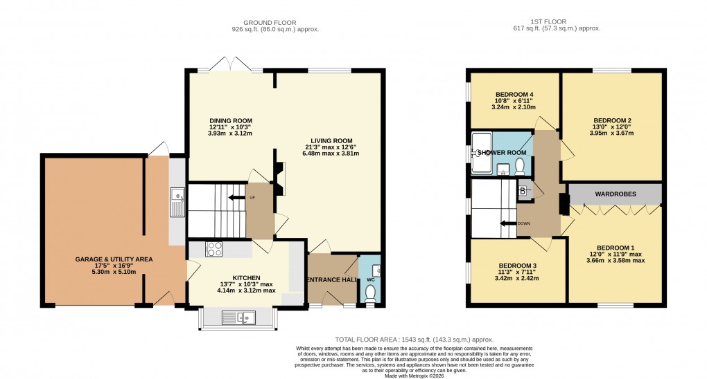 Floorplan for Colyford, Colyton, Devon