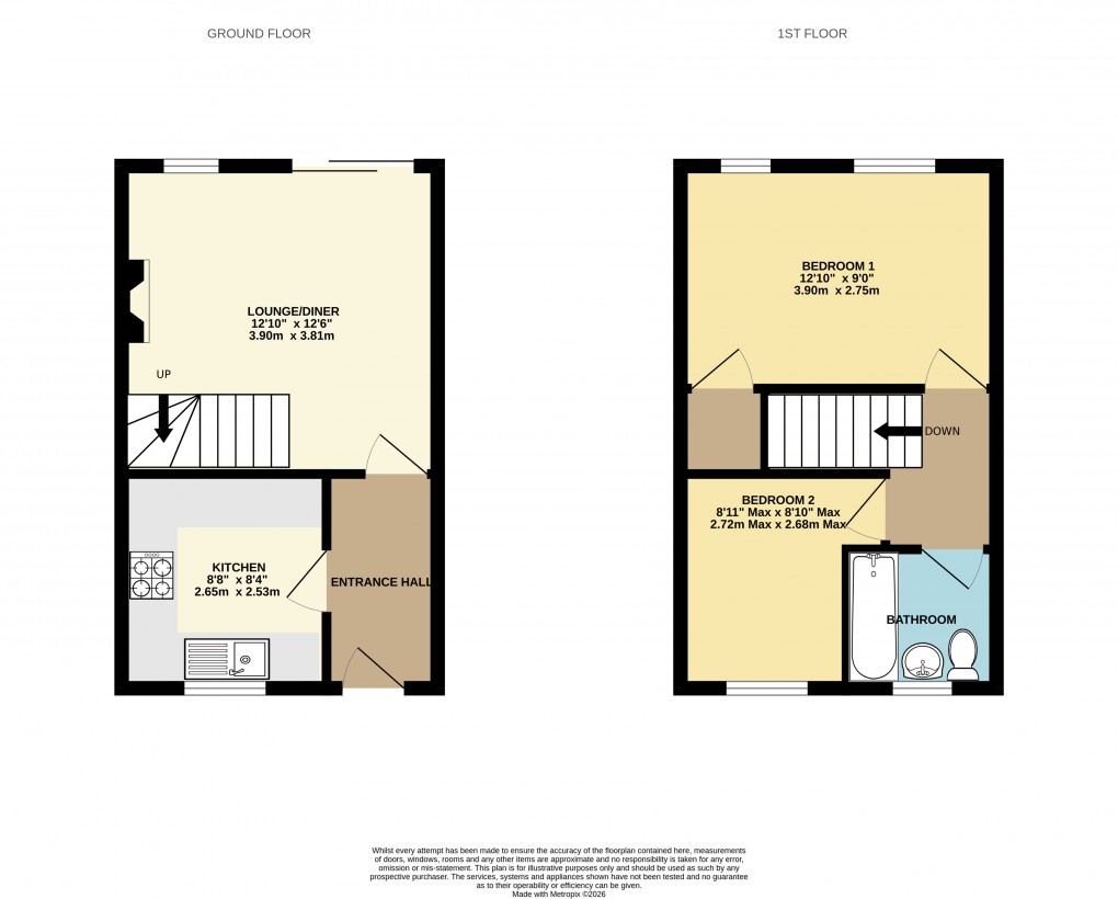 Floorplan for Seaton, Devon