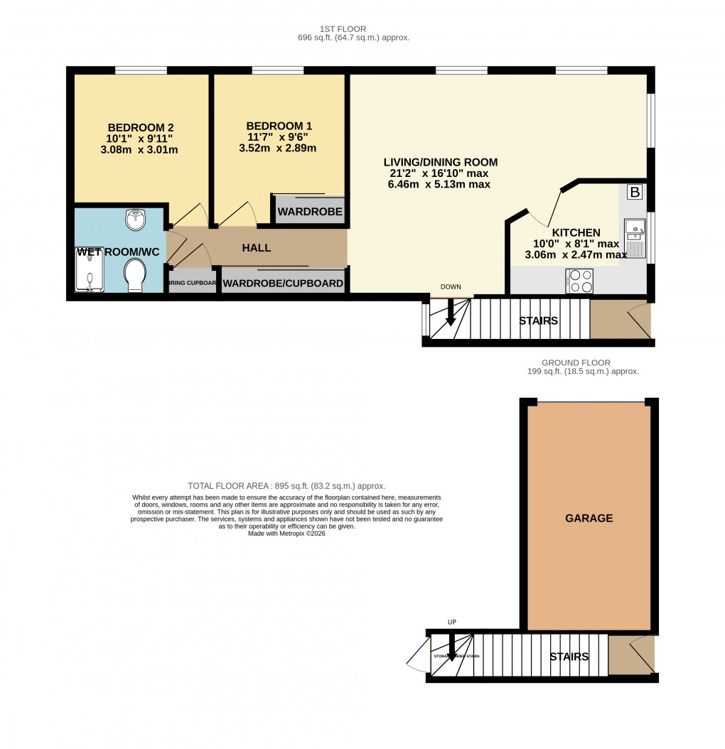Floorplan for Seaton, Devon