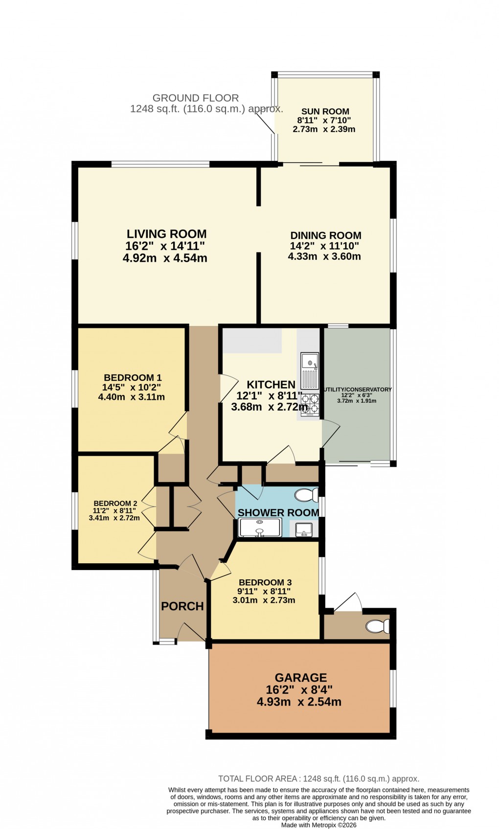 Floorplan for Highcliffe Close, Seaton, Devon